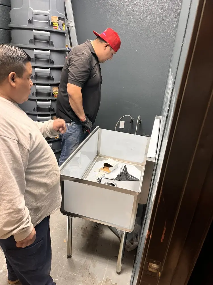 Commercial plumbing and sink installation in Columbia